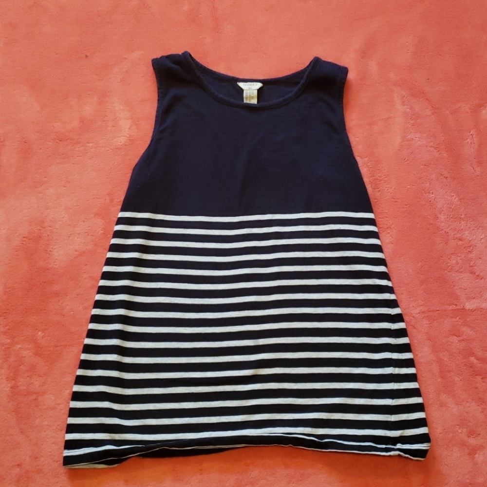 Striped muscle tee